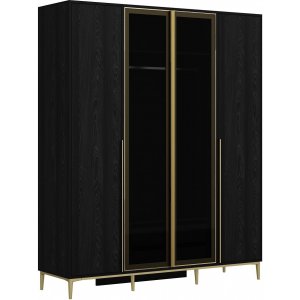 Elevate-Kleiderschrank 180 x 52 x 218 cm - Schwarz