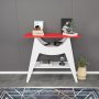 Ese Beistelltisch 100 x 35 cm - Wei/Rot
