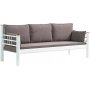 Kappis 3-Sitzer Outdoor-Sofa - Wei/Braun