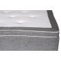 Sensation graues Bett 180x200 cm mit 7-Zonen-Tasche/Tasche