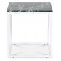 Accent Couchtisch 50 - Grner Marmor / Wei