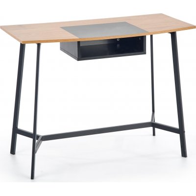 Atribu Schreibtisch 100x50 cm - Eiche/schwarz