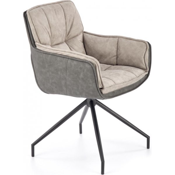 Cadeira Esszimmerstuhl 523 - Grau/Schwarz