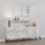 Stella Sideboard mit Wandregal - Carrara-Marmor