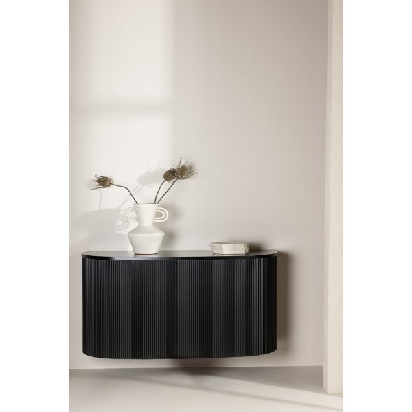 Loca wandh�ngender Beistelltisch 120 x 45 cm - Schwarz