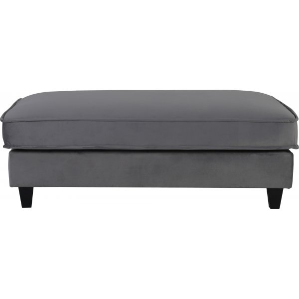 Brandy Lounge Fußhocker XL - Dunkelgrau (Samt) + Textilreinigung für Möbel Brandy Lounge Fußhocker XL - Dunkelgrau (Samt) + Textilreinigung für Möbel