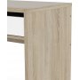 Function Plus Schreibtisch 135,2 x 100,2 x 153 cm - Wei/Eiche