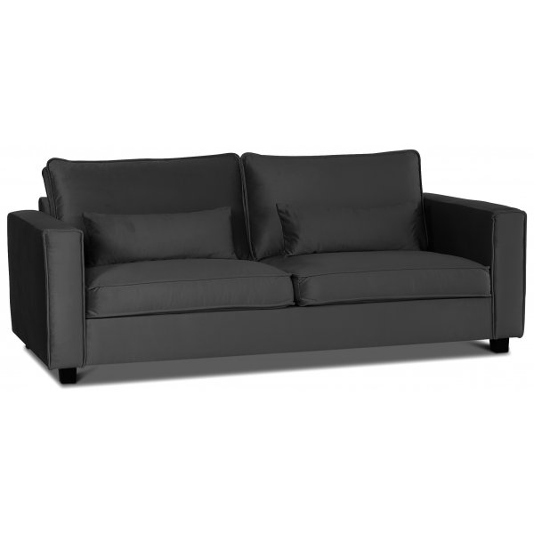 Adore Lounge Sofa 3-Sitzer Sofa - Silbergrau (Samt) Adore Lounge Sofa 3-Sitzer Sofa - Silbergrau (Samt)