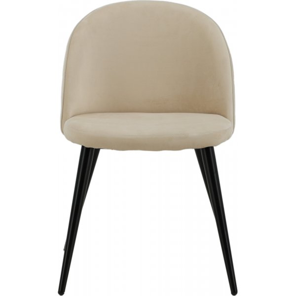 Alice Esszimmerstuhl - Beige Samt Alice Esszimmerstuhl - Beige Samt