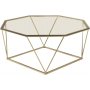 Klltorpet Couchtisch 100 cm - Messing/Glas
