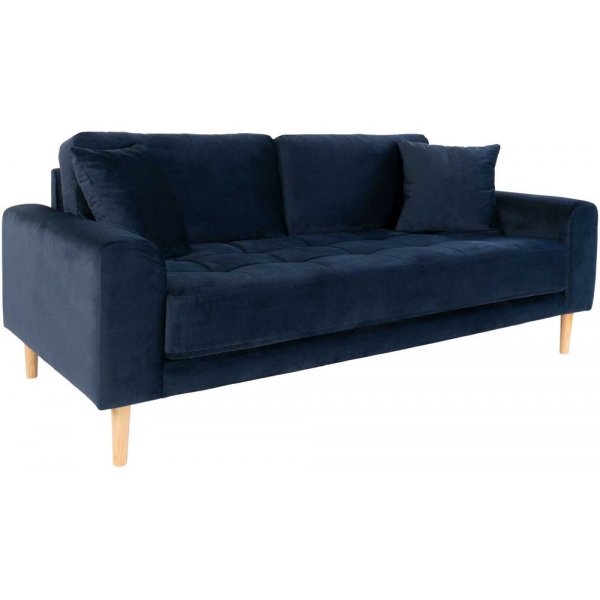 Lido 2,5-Sitzer-Sofa - Dunkelblauer Samt