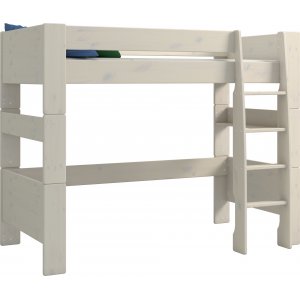 Hochbett fr Kinder 90 x 200 cm - Whitewash