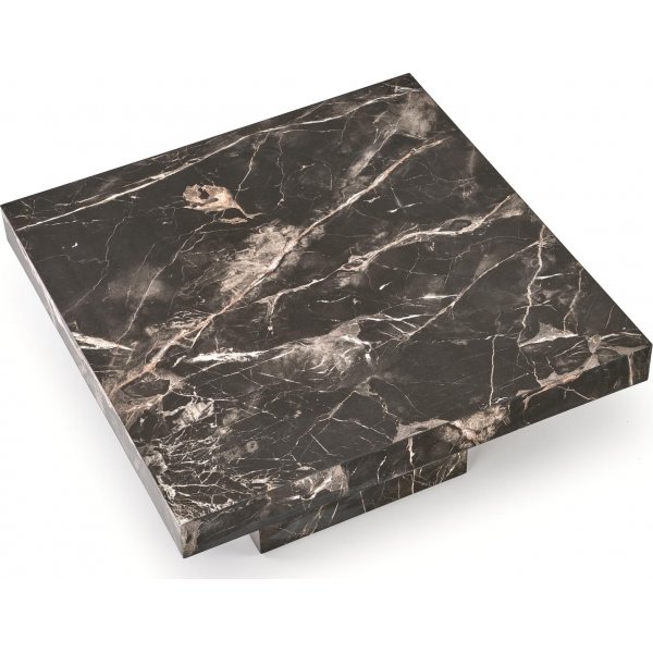 Monolithischer Couchtisch 80 x 80 cm - Schwarzer Marmor Monolithischer Couchtisch 80 x 80 cm - Schwarzer Marmor