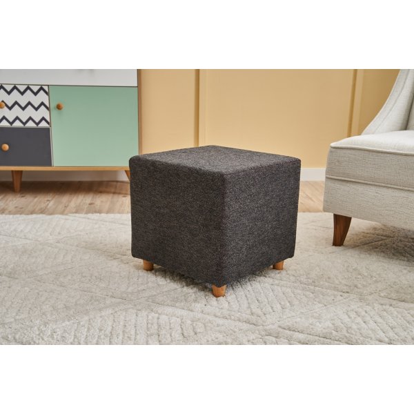 Ranma Pouf - Anthrazit/Kupfer Ranma Pouf - Anthrazit/Kupfer