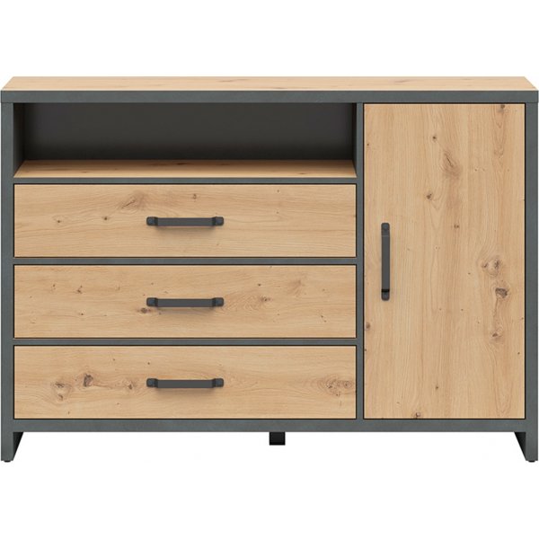 Weston Kommode 131 cm - Artisan Eiche/Grau Weston Kommode 131 cm - Artisan Eiche/Grau