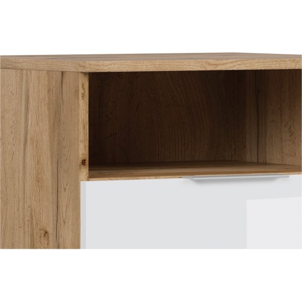 Zele Nachttisch - Eiche/weiß Zele Nachttisch - Eiche/weiß