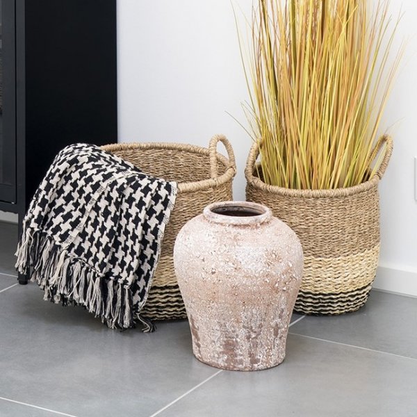 Seitenplaid Schwarz/Beige 130 x 180 cm