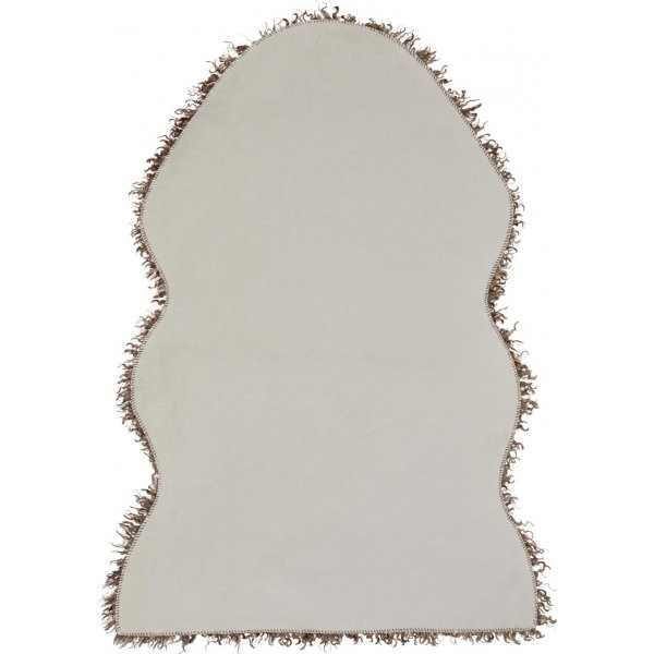 Wolliges Kunstfell Braun - 60 x 90 cm