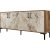 Kyiv Sideboard 180 cm - Nussbaum/weier Marmor