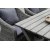 Essgruppe Scottsdale: Tisch 150 cm mit 4 Mercury-Sesseln aus grauem Kunstrattan