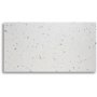 Terrazzo Couchtisch 75x75cm - Bianco Terrazzo & Untergestell wei gewaschene Eiche