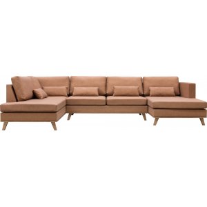 Ranger U-förmiges Sofa mit offenem Ende links - Leder Cognac Ranger U-förmiges Sofa mit offenem Ende links - Leder Cognac