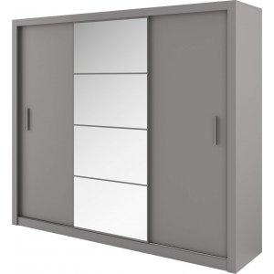 Einar grauer Kleiderschrank 250x215 cm