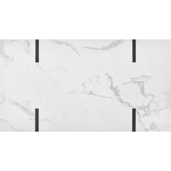 Blanca Couchtisch 110 x 64 cm - Weißer Marmor/Schwarz Blanca Couchtisch 110 x 64 cm - Weißer Marmor/Schwarz