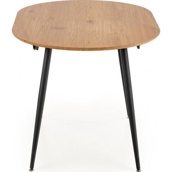 Rocky Esstisch 120-160 cm - Eiche/schwarz