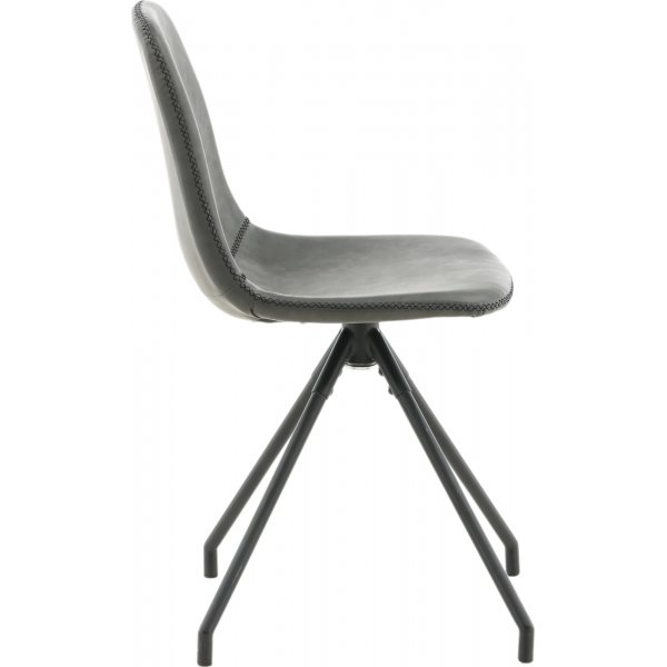 Drehbarer Esszimmerstuhl Bridge - Schwarzes PU Drehbarer Esszimmerstuhl Bridge - Schwarzes PU