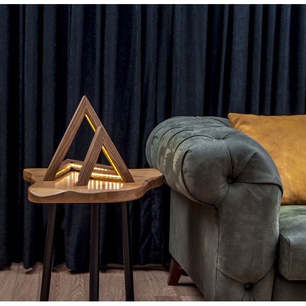 Cheops Tischlampe 3 - Braun