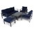 Djursvik Outdoor-Gruppe, 3-Sitzer-Sofa mit Sesseln, Tisch und Hocker