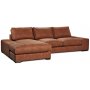 Scirocco Diwansofa 3-Sitzer XL 305 cm - Cognac Vintage