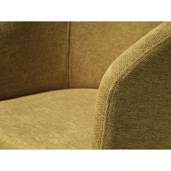 Erik Stuhl aus gelbem Stoff