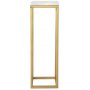 Accent Podest - 80 cm (weier Marmor & messingfarben)