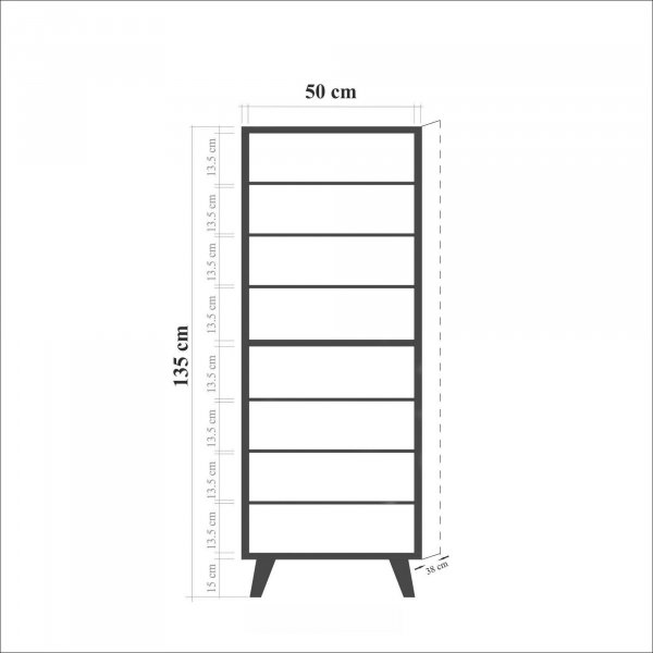 Filinta Schuhschrank handgezeichnet - Sonoma Eiche Filinta Schuhschrank handgezeichnet - Sonoma Eiche