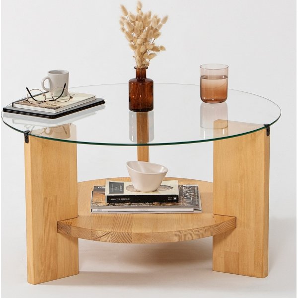 Armand Couchtisch 75 cm - Eiche