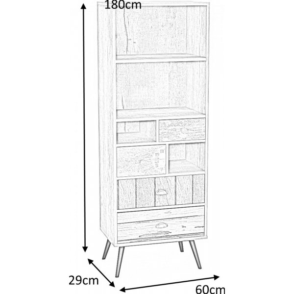 Mezzopia-Bücherregal - Mehrfarbig Mezzopia-Bücherregal - Mehrfarbig