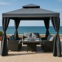 Pavillon Oxford - 300x300 cm - Dunkelgrau
