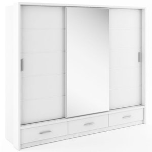 Mervyn Garderobe mit Schiebetren und Stauraum B250 cm - wei