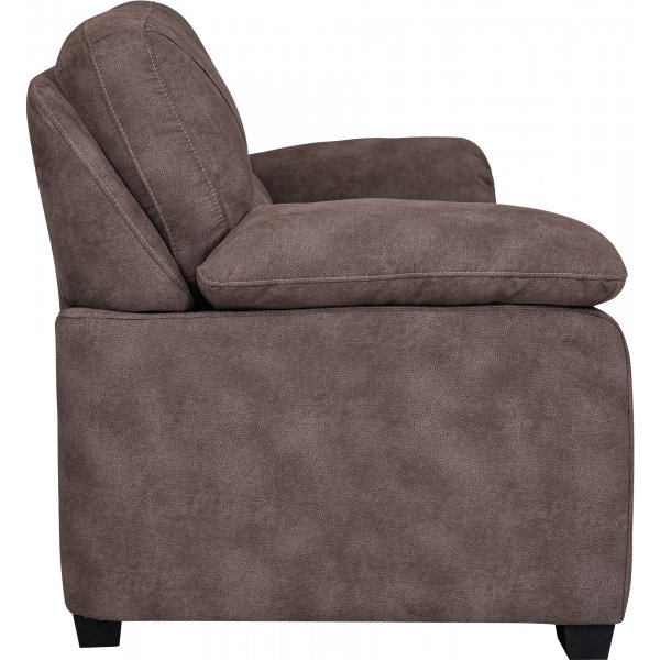 3-Sitzer-Sofa aus brauner Mikrofaser - Albert