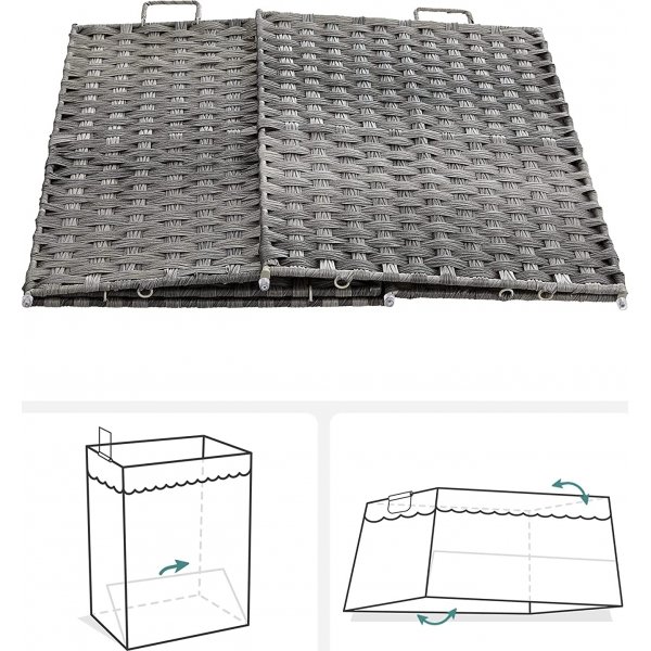 Henrietta Wschekorb 70 l - Grau