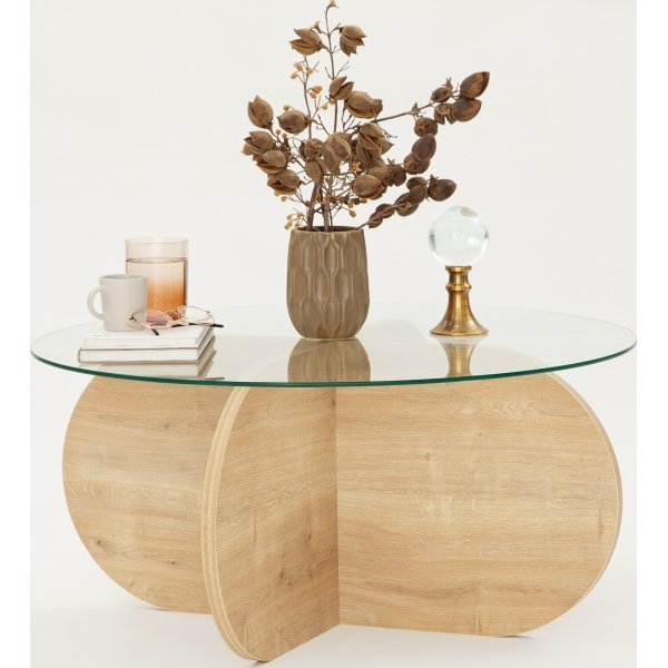 Bubble Couchtisch 75 cm - Saphireiche