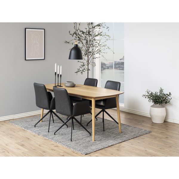 Sessel Naya - Schwarzes PU