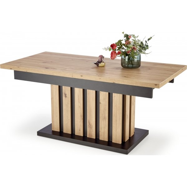 Baretti Couchtisch 130-170 x 65-82 cm - Artisan-Eiche/Schwarz