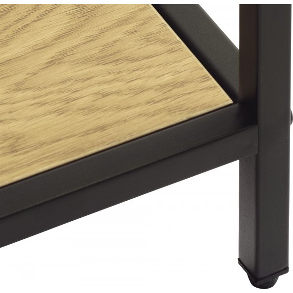 Medici-B�cherregal H180 cm - Eiche/Schwarz