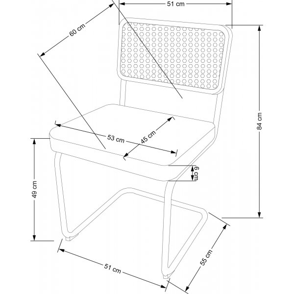 Cadeira Esszimmerstuhl 504 - Beige