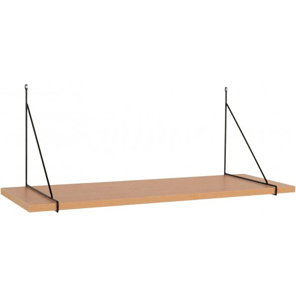 Chiba Wandregal 80 cm - Natur/Schwarz