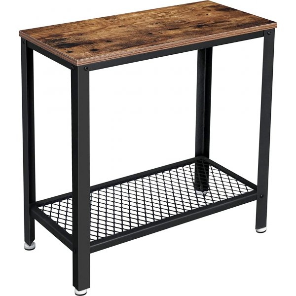 Freddie Beistelltisch 60 x 30 cm - Braun/Schwarz