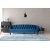 Oxford Deluxe 3-Sitzer-Sofa aus blauem Samt